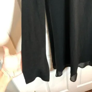 Ya Los Angeles Sweater Swing Button Dress Black M thumbnail 9