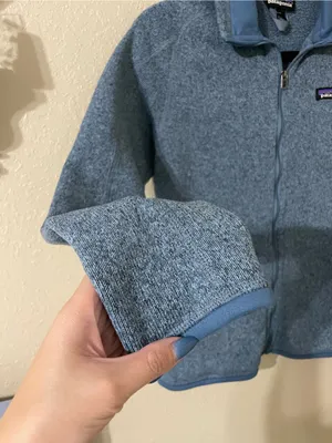 Women’s Patagonia Better Sweater Jacket Size Small Berlin Blue Warm Collared thumbnail 11