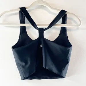 Alo Airlift Sleek Bra Tank Top Black Small thumbnail 6