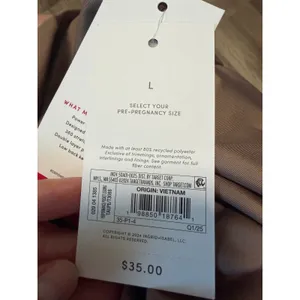 Isabel Maternity Performance Pocket Leggings Full Panel Taupe Brown Large NWT thumbnail 12