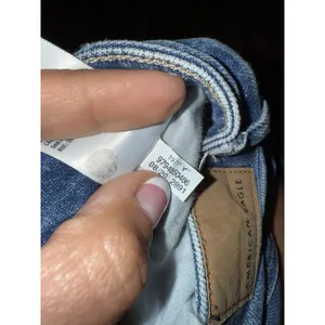 American Eagle Mom Jeans Women's Sz 0 Long Distressed‎ Stretch thumbnail 5