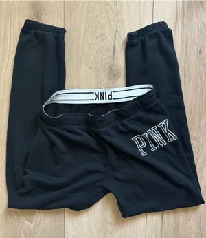 PINK Victoria's Secret Sweatpants Black Small thumbnail 1