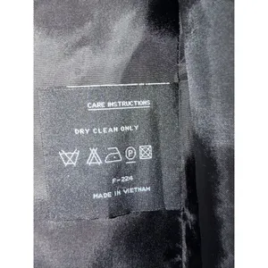 FS Limited Black Wool Blend Hooded Zip Front Coat Women Size M thumbnail 6