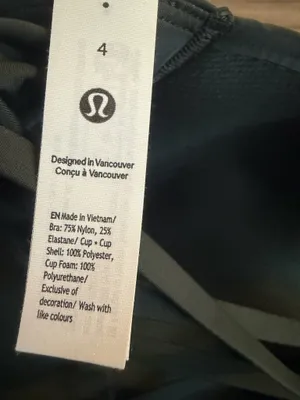 Lululemon Like A Cloud Longline Bra B/C Cup Rainforest Green NWT thumbnail 3