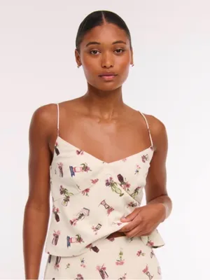 Abercrombie & Fitch Linen-Blend Babydoll Camisole🌸 thumbnail 6