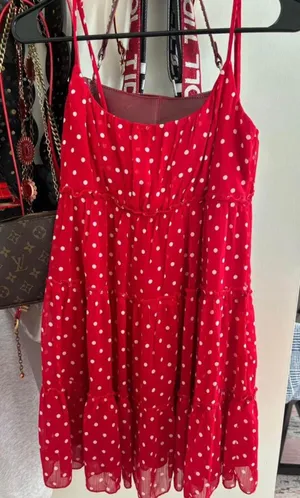 Red And White Dress Size XS thumbnail 1