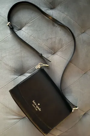 Kate Spade Black Leather Crossbody Purse thumbnail 1