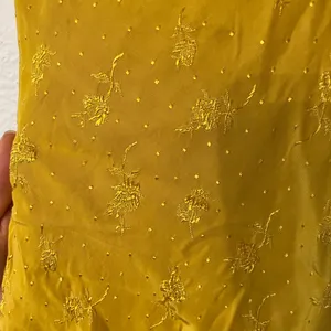 Astr Tie-Front Maxi Dress flutter sleeves Bright Yellow floral Size Small thumbnail 4