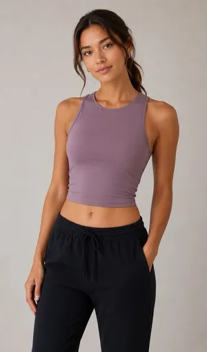 As Revival Women Small Pink Crop Sports Bra Stretch Activewear Yoga Gym thumbnail 1