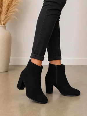 Women’s Black Suede Pointed thumbnail 2