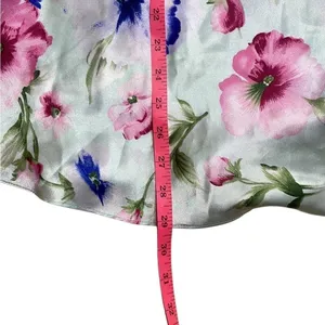 Y2K Vintage Secret Treasures Floral Satin babydoll slip dress camisole small thumbnail 4