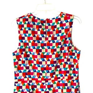 Kate Spade New York Abbey Colorful Geometric Print Dress Silk Blend size 12 thumbnail 4