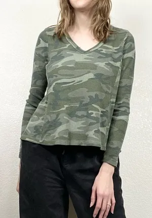 T.la Green Camo Thermal Long Sleeve Shirt thumbnail 1