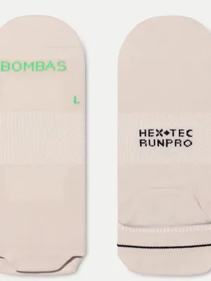 BOMBAS RunPro Ankle Socks - NWT - Pebble Sand - Medium M thumbnail 5