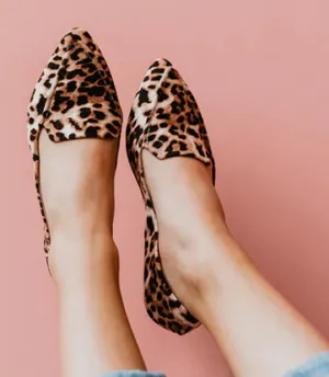 ROLLASOLE Into the Wild Leopard Print Flats Small (Fits 5.5-6.5) Packable Travel thumbnail 1