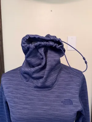 The North Face purple pullover adjustable turtleneck sweater thumbnail 5