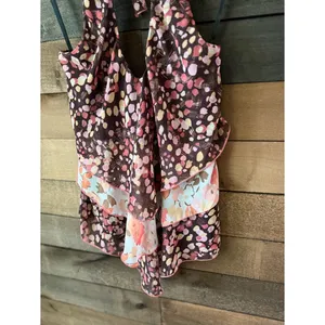 Frederick’s Of Hollywood Floral Handkerchief Halter Tank Top Y2K Large thumbnail 6