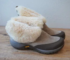 Dansko Women's Size 38 Shearling Suede Ankle Boots Grey Comfort Casual Fall thumbnail 1