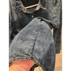 Ashley by 26 International Denim Light Wash Pearl Snap Chambray Western Shirt Y2K thumbnail 5