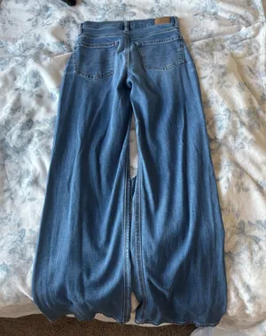 American Eagle Dark Wash Jeans, Stretch & Baggy thumbnail 3