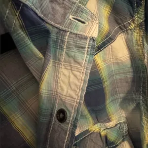 Blue button up American Eagle flannel thumbnail 4