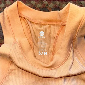 Senita Orange Seamless Athletic Tank High Neck thumbnail 2