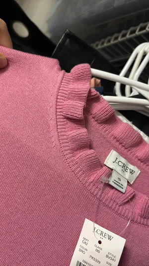 J.Crew Sweater Ruffle Neck Long Sleeve thumbnail 6