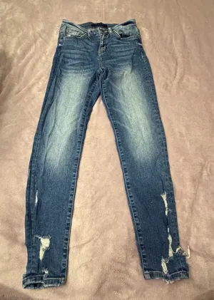 Vervet Flying Monkey (Buckle) Blue Denim Jeans thumbnail 1
