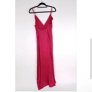 For Love & Lemons Isabella Ruffled Maxi‎ Dress in Fuchsia Size M thumbnail 5