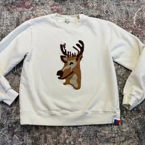 KULE The Buck‎ White Deer Graphic Crewneck Sweatshirt Women's Size Small thumbnail 7