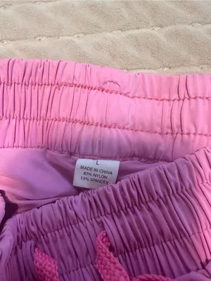 Amazon Women’s Pink Layered Athletic Shorts thumbnail 3