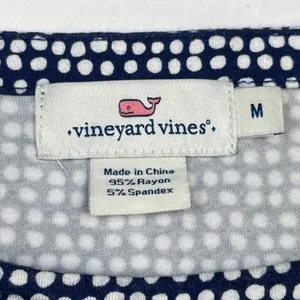 Vineyard Vine Women's Blue Dotted/Dress Shift Sz M SKU 4105 thumbnail 4