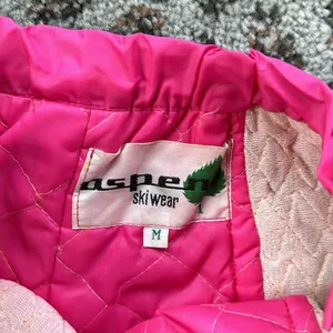 Vintage Aspen Ski Wear Two Piece Snow Ski Suit Hot Pink Medium thumbnail 14