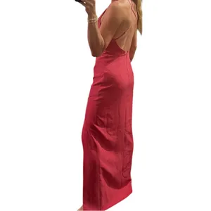 Women's Parker Black hot pink V-Neck Maxi Dress Standard S thumbnail 2