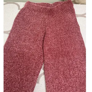 Lulus Comfy Cutie Rusty Rose Chenille Wide Leg Pull On Sweater Pants, Size Small thumbnail 11