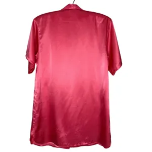 Vintage Victoria's Secret 80s Gold Label Button Satin Pajama Sleep Shirt Petite‎ thumbnail 4