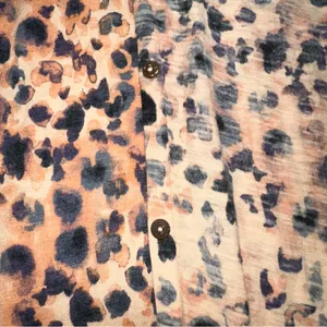 Intimately Free People Cheetah Print Maxed Out Maxi Button Dress Robe Duster Med thumbnail 8