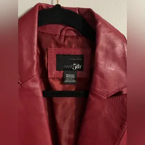 East 5th Rich Burgundy Leather Jacket thumbnail 3