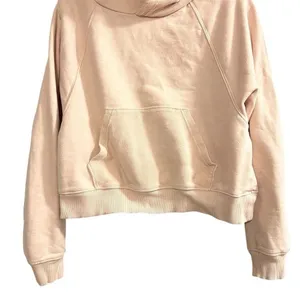 Aerie Women's Cropped Pullover Hoodie Pink‎ Medium Casual Relaxed Fit thumbnail 4
