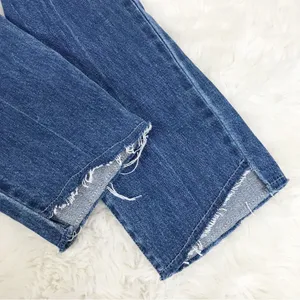 ELLA MOSS Denim Sleeveless Jumpsuit Size 27 Blue Jean Open Back Tapered‎ Raw Hem thumbnail 7