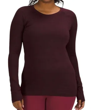 Lululemon Swiftly Tech Long Sleeve Shirt 2.0 Yogo Pop Cassis / Black thumbnail 1