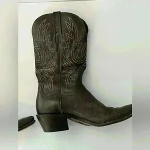 Charlie 1 Horse Mad Dog Calf Cowboy Boots Chocolate Brown Size 7.5 thumbnail 4