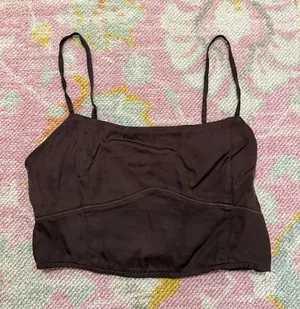 Aerie Corset Cropped Tank Top thumbnail 1