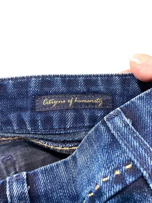 Citizens Of Humanity Birkin Micro Mini Skirt Blue Size 31 Y2K Festival Summer thumbnail 4
