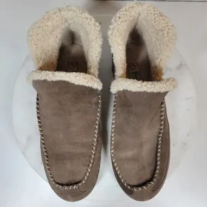 Blondo Serene Slippers Womens 11 Brown Suede Sherpa Lining Waterproof Moccasin thumbnail 8