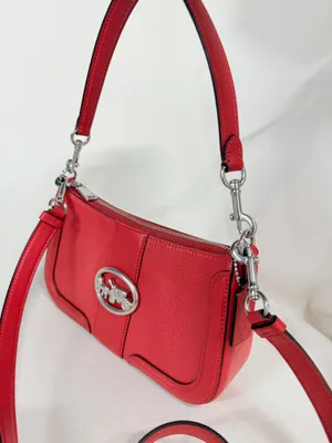 Coach Georgie Red Satchel Leather Crossbody Bag 5500 thumbnail 2