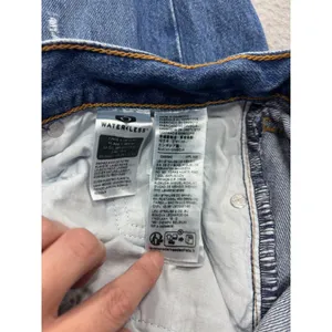 Levi's Low Pro Straight Leg Jeans Women's Size‎ 25 Blue Distressed Ripped thumbnail 10