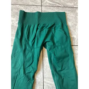 Halara NWOT Women Green Seamless High Waisted Full Length Yoga Gym Leggings M thumbnail 3