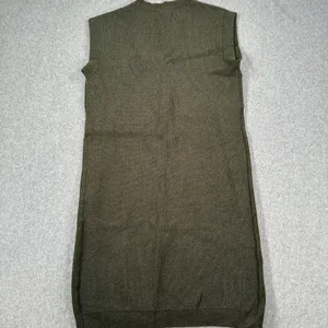 Kerisma High Low Sleeveless Tunic Sweater Women's S/M Olive Green Sleeveless thumbnail 7