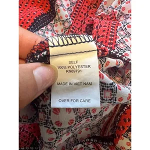 Figueroa & Flower Blouse Shirt Women Size‎ Large Boho Tunic Floral Patchwork thumbnail 10